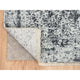 Gray Wool and Silk Hand Knotted Erased Persian Design Runner Rug, 2'7"x12'0"