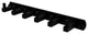 Montero 6 Position Tie and Belt Rack, Matte Black