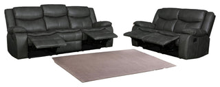 HomeRoots 150" X 72" X 80" Gray Sofa Love