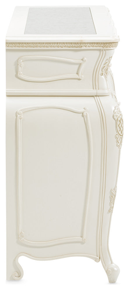 Lavelle Sideboard with Mirror - Classic Pearl