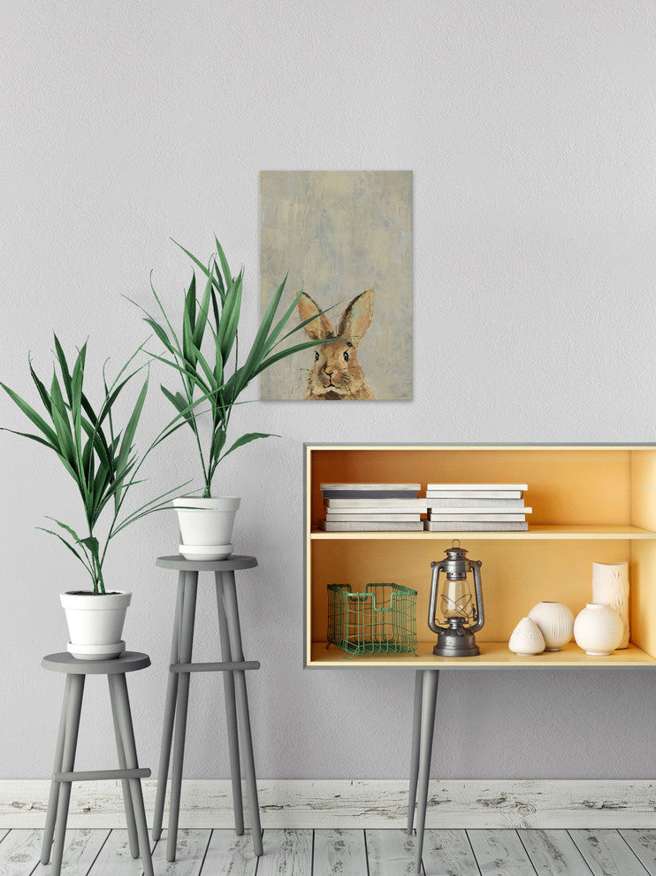 "What up Rabbit" Painting Print on Wrapped Canvas, 8"x12"