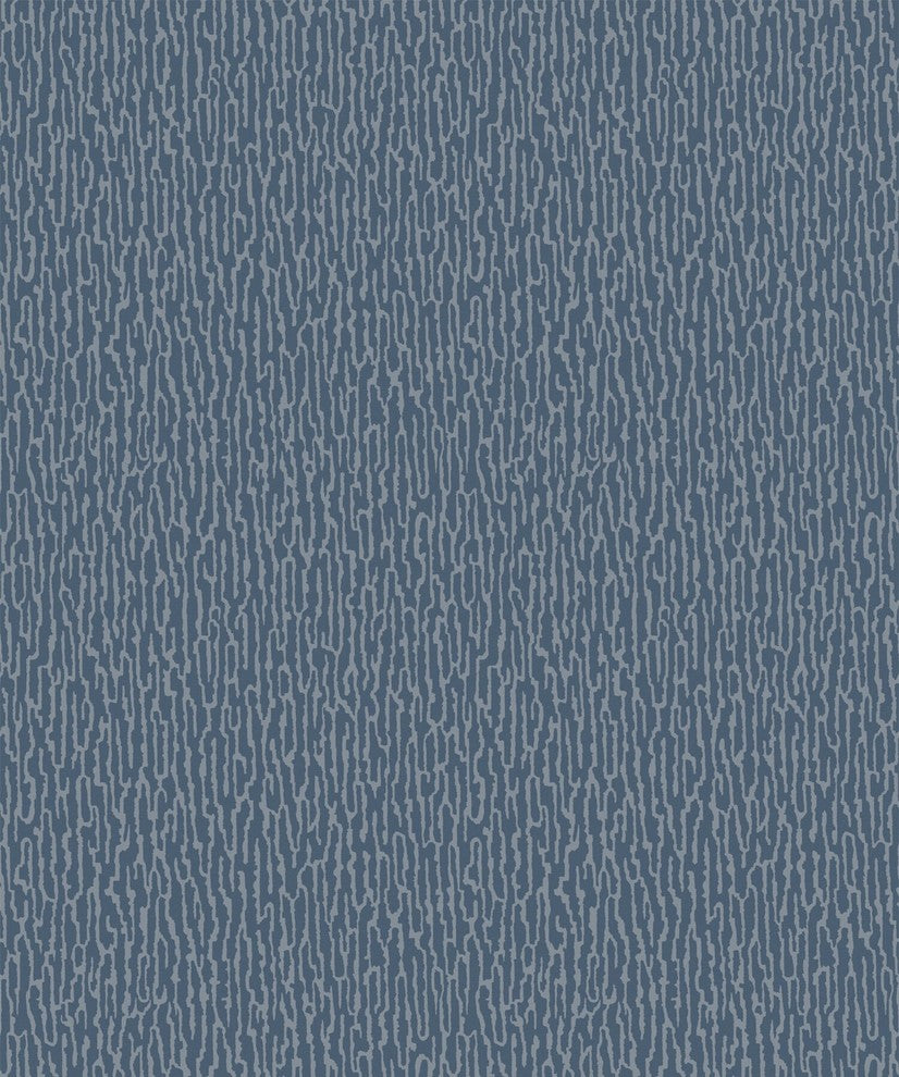 Natural Faux 2, Geometric Stone Wood Rustic Wallpaper, Light Blue, Roll, 21"x33'