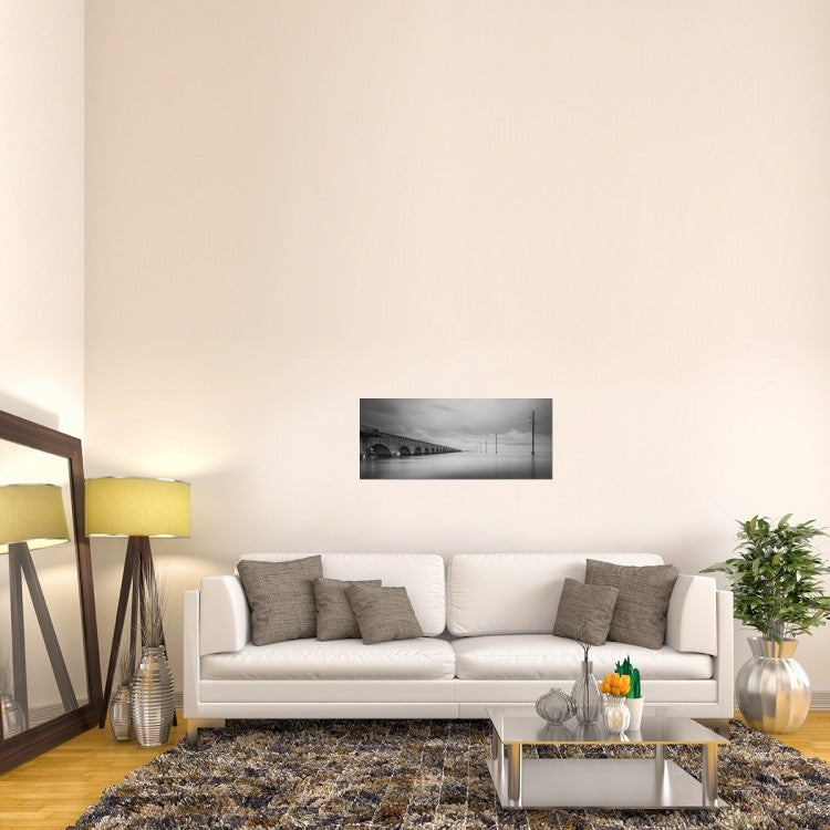"Birds Talking" Stretched Canvas Giclee by Art Lionse, 40x17"