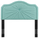Kristin Pleated Performance Velvet Twin Headboard-Mint