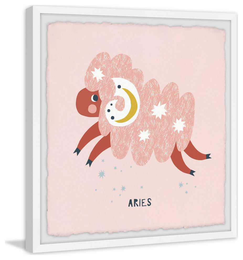 "Aries" Framed Painting Print, 12x12