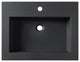 Dowell 18" FTB Resin Bathroom Vanity Basin, Black, 24wx18dx6h