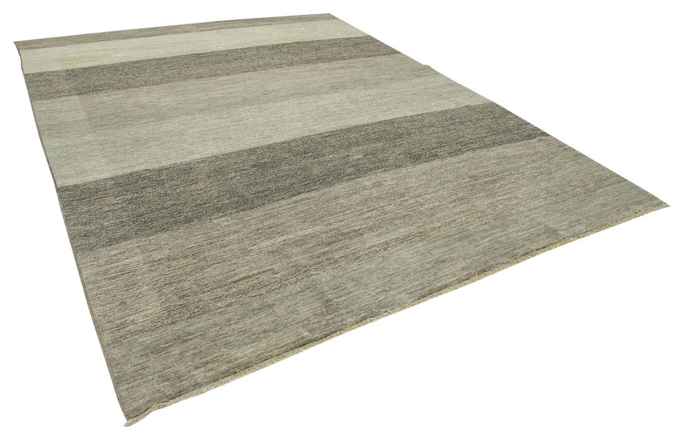 Rug N Carpet - Handwoven Oriental 8' 11" x 11' 7" Wool Oushak Area Rug