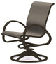 Aruba II Sling Swivel Rocker, Textured Beachwood, Augustine Oyster