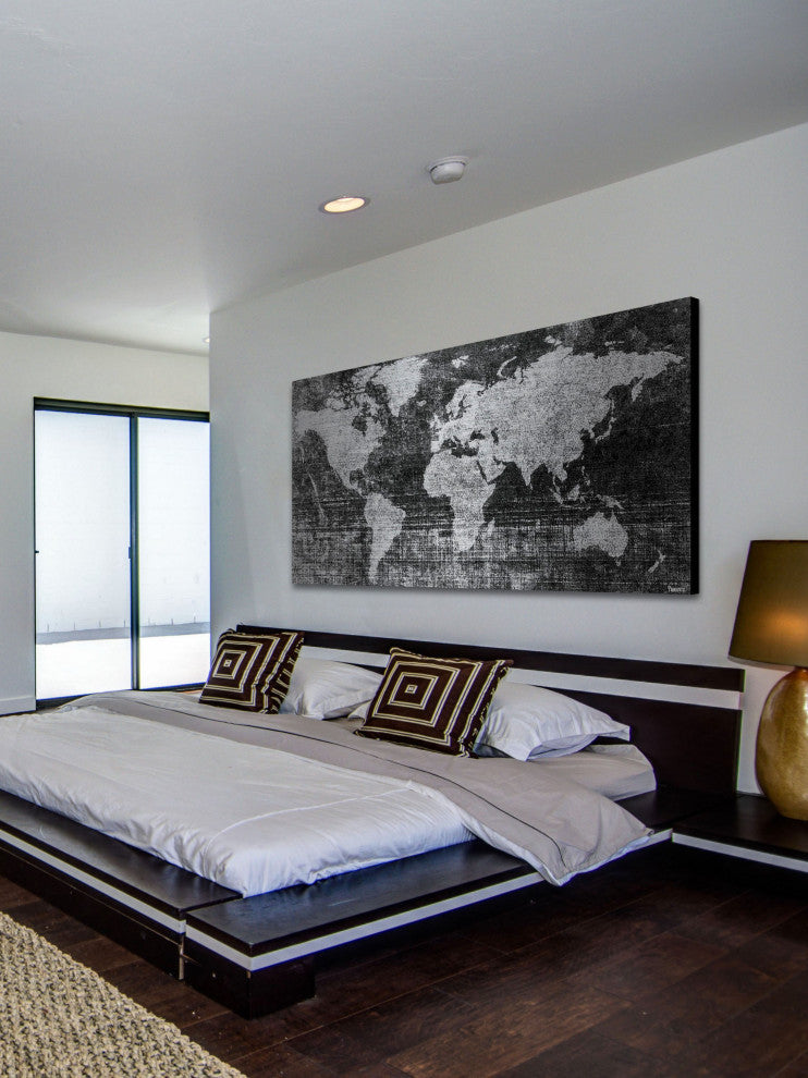 "Lost in the World 2" Painting Print on Brushed Aluminum, 24x12