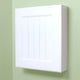 White Shaker Style Wall-Mount Medicine Cabinet, Shaker White Beadboard Panel
