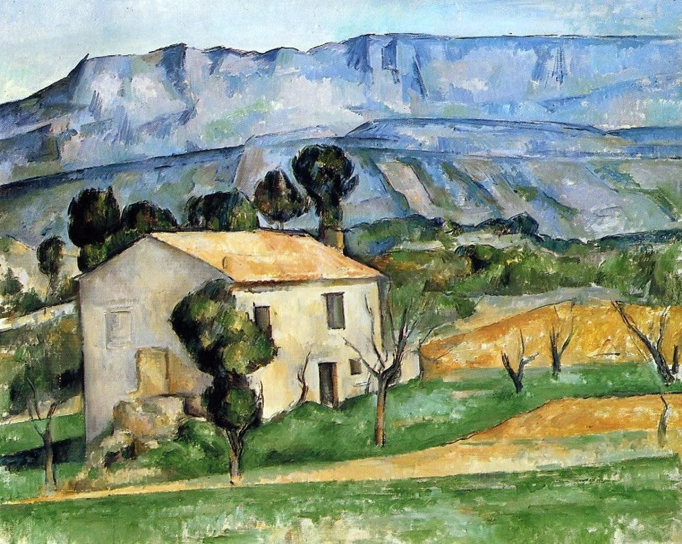 Paul Cezanne A House in Provence- near Gardanne Gallery Wrapped Canvas Print