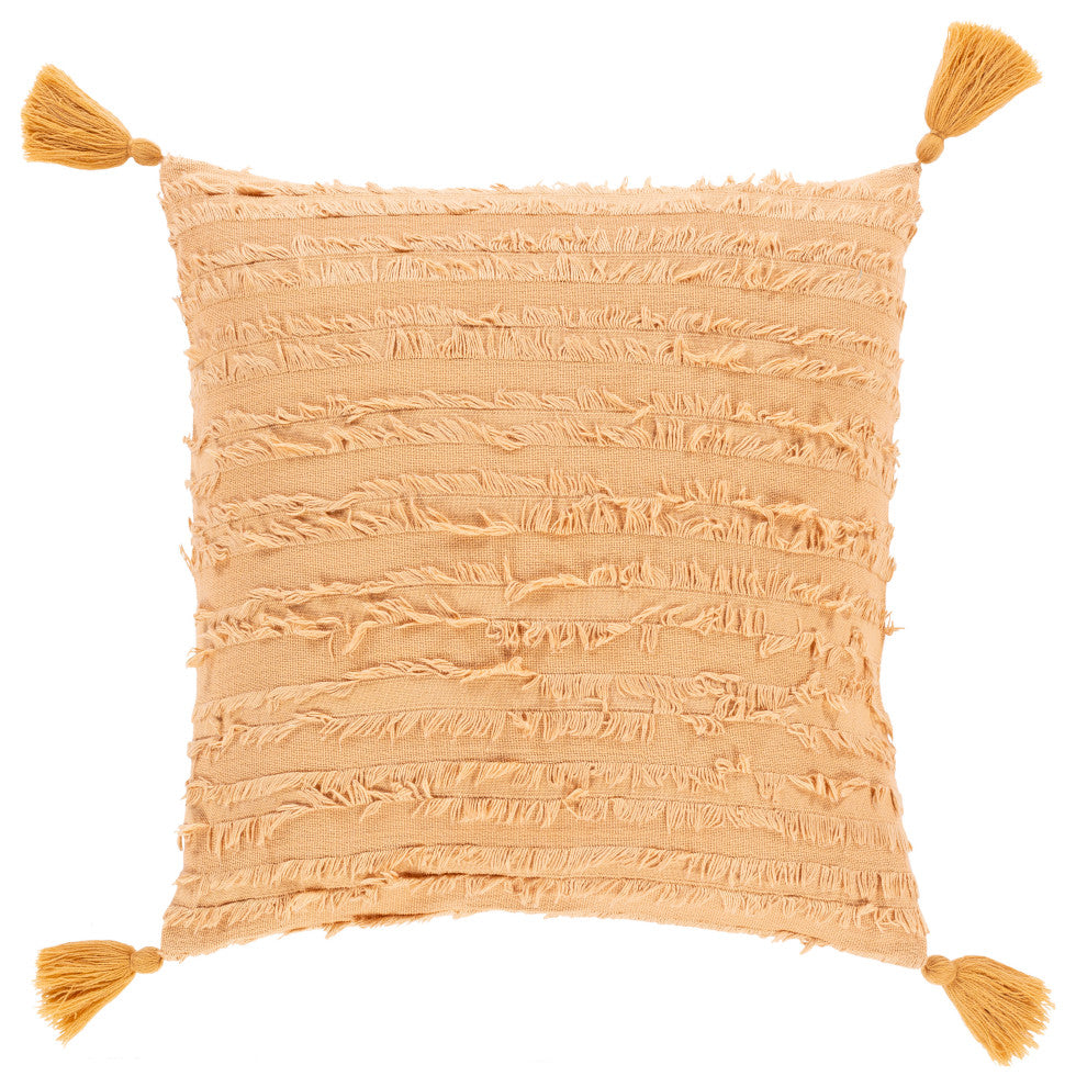 Surya Sereno SEN-004 22"x22" Pillow Cover, Camel