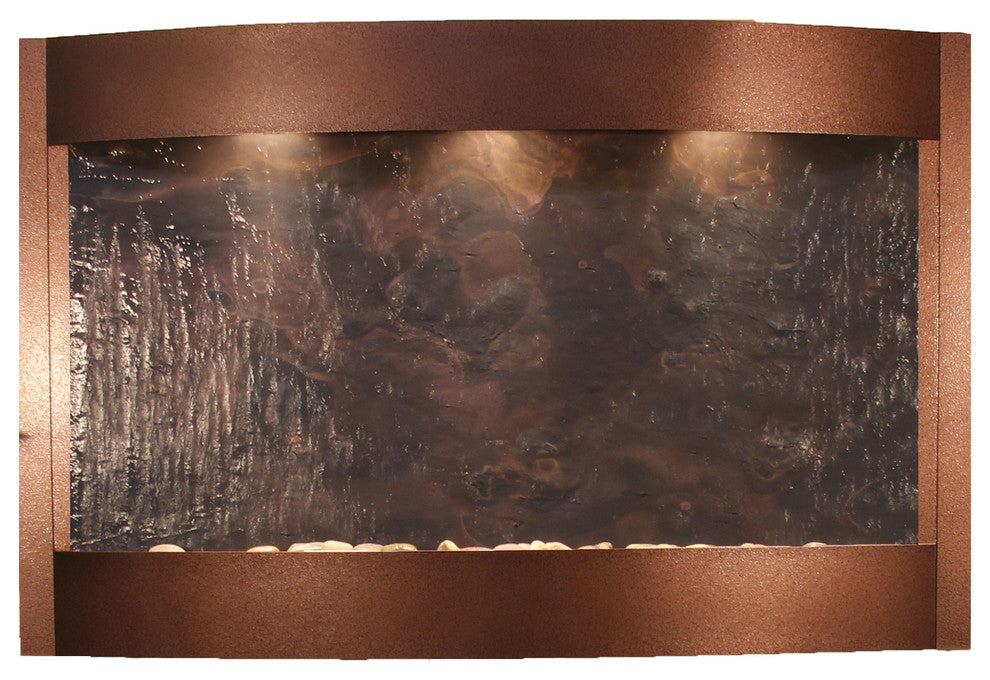 Calming Waters Wall Water Fountain, Multi-Color, Copper Vein
