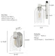 Hunter Lochemeade Brushed Nickel 1 Light Sconce Wall Light Fixture