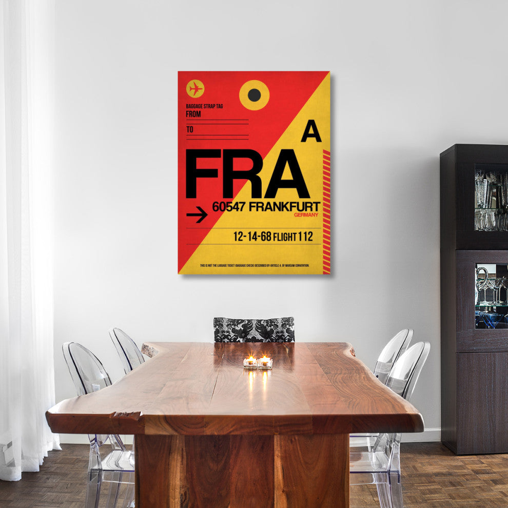 "FRA Frankfurt Luggage Tag 2" Fine Art Print