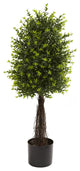 35'' Ixora Topiary, UV Resistant, Indoor and Outdoor