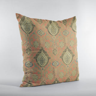 Terracotta Romero Woven Luxury Throw Pillow, Double sided 20"x26" Standard