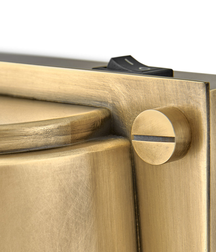 Hinkley Scout 6.75" Single LED Light Wall Sconce, Heritage Brass