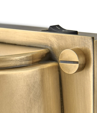 Hinkley Scout 6.75" Single LED Light Wall Sconce, Heritage Brass