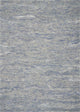 7 X 9  Wool And  Viscose Ocean Blue Area Rug
