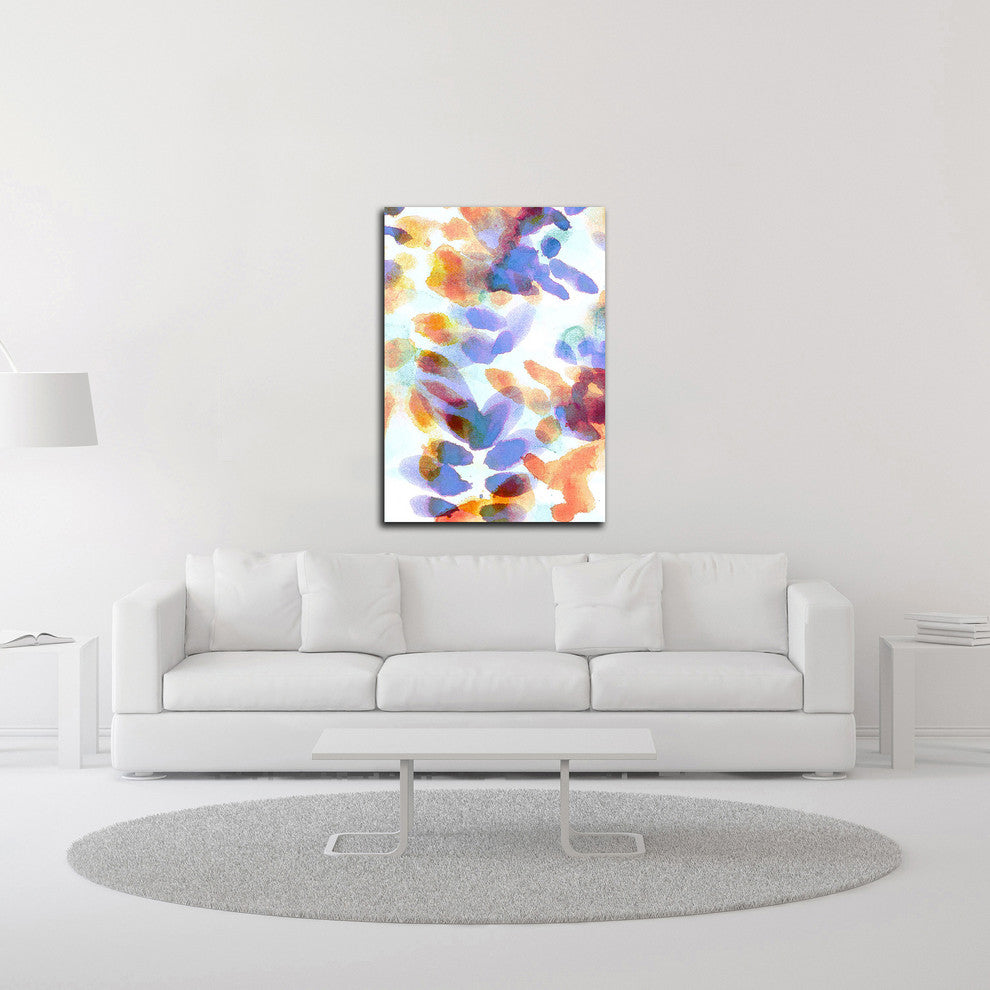 Bloom Indigo by Morioke, Print on Canvas, 21"x30"
