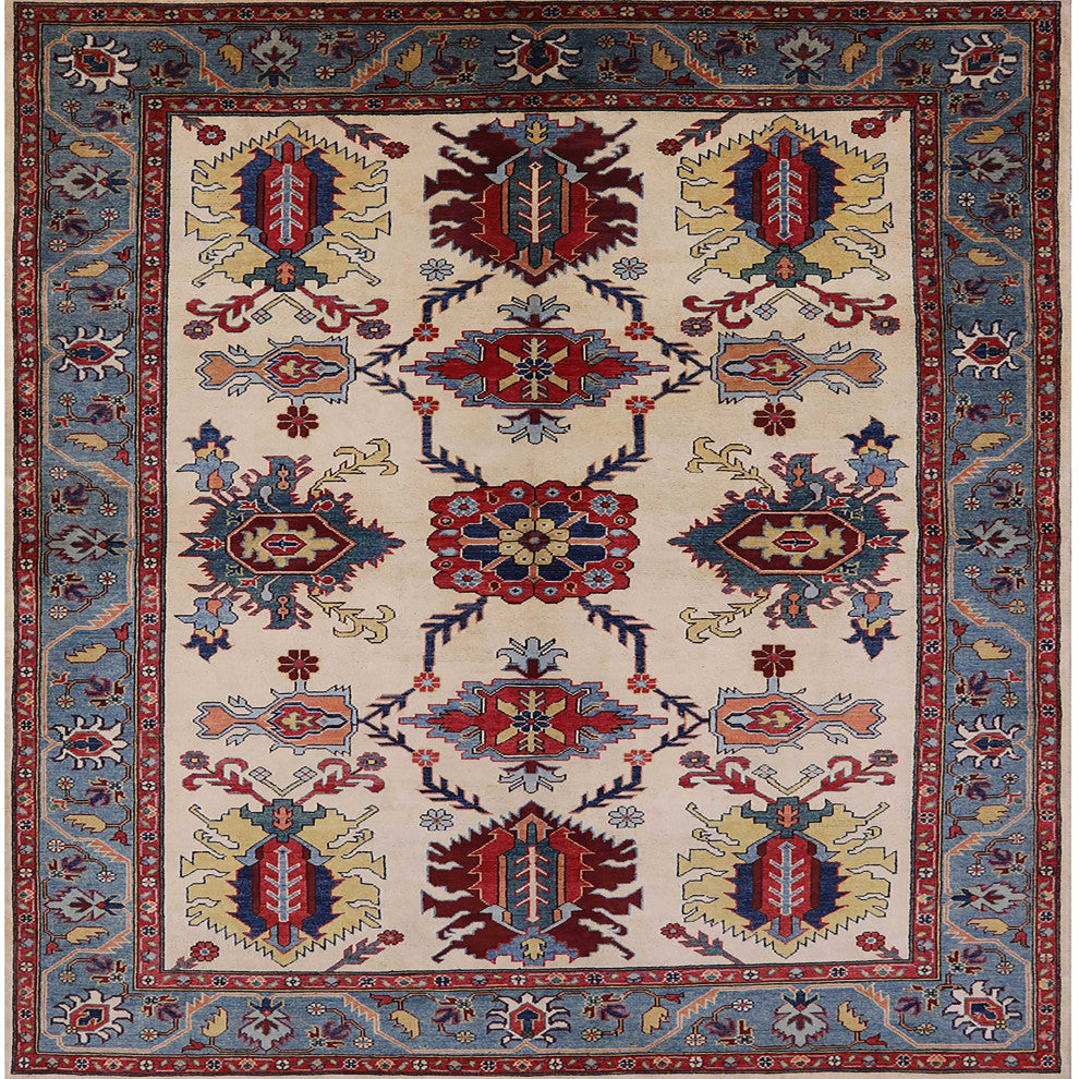 Ahgly Company Indoor Square Mid-Century Modern Area Rugs, 5' Square