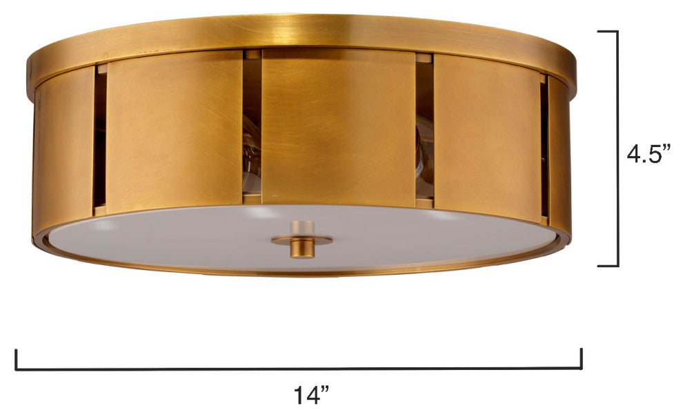 Orbit Metal Flush Mount Ceiling Light, Small