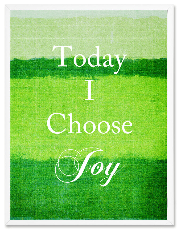 Today I Choose Joy Inspirational, Canvas, Picture Frame, 22"X29"