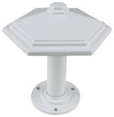 Esagono Metal Drapery Medallion Holdback, Glossy White