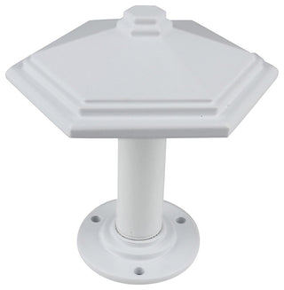 Esagono Metal Drapery Medallion Holdback, Glossy White