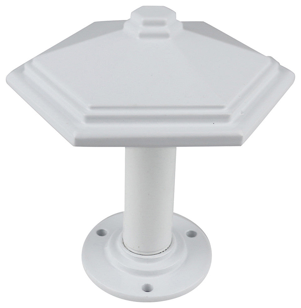 Esagono Metal Drapery Medallion Holdback, Glossy White