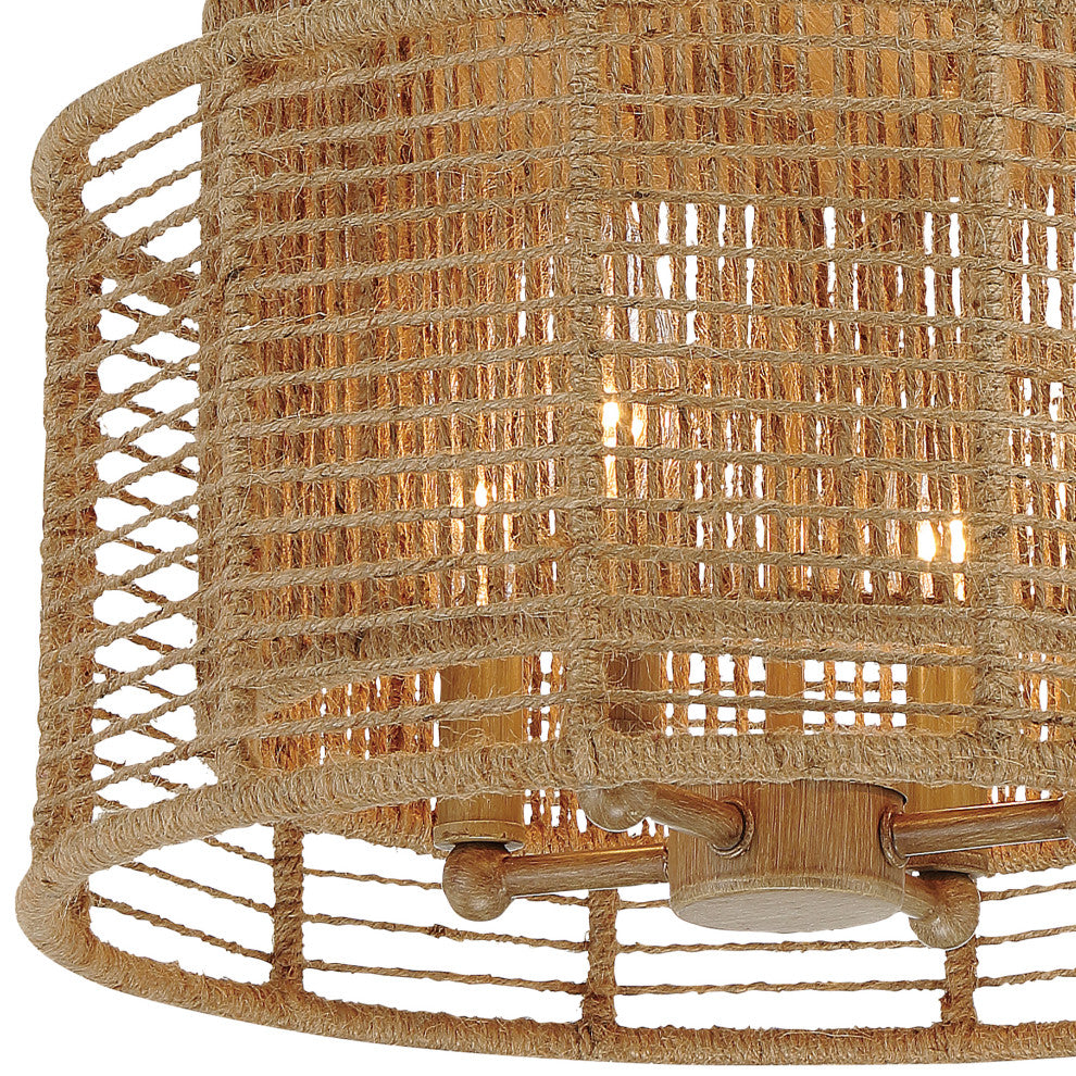 Jayna 4 Light Burnished Silver Ceiling Mount