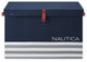 Nautica Folded Large Storage Trunk with Lid, Navy Stripe