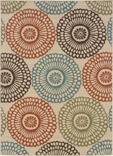 Montego 697J6 Beige/Blue 6'7" x 9'6" Rug