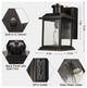 2 Outlets Dusk to Dawn Outdoor Porch Lights Aluminum Rust Exterior Wall Light