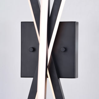 Barcelo 1 Light Integrated LED Matte Black Wall Sconce White Acrylic Diffusor