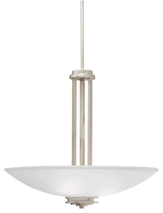 Kichler Hendrik Pendant 3-Light, Brushed Nickel, Satin Etched