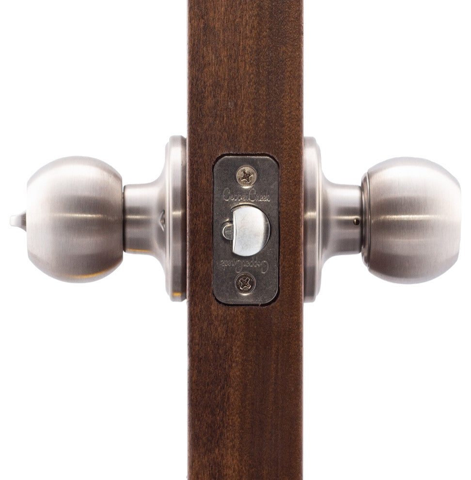 Keyed Entry Knob, Satin Stainless