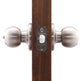 Keyed Entry Knob, Satin Stainless