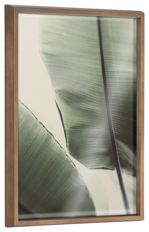 Blake Vintage Palms Framed Printed Glass by Alicia Abla, Gold 18x24