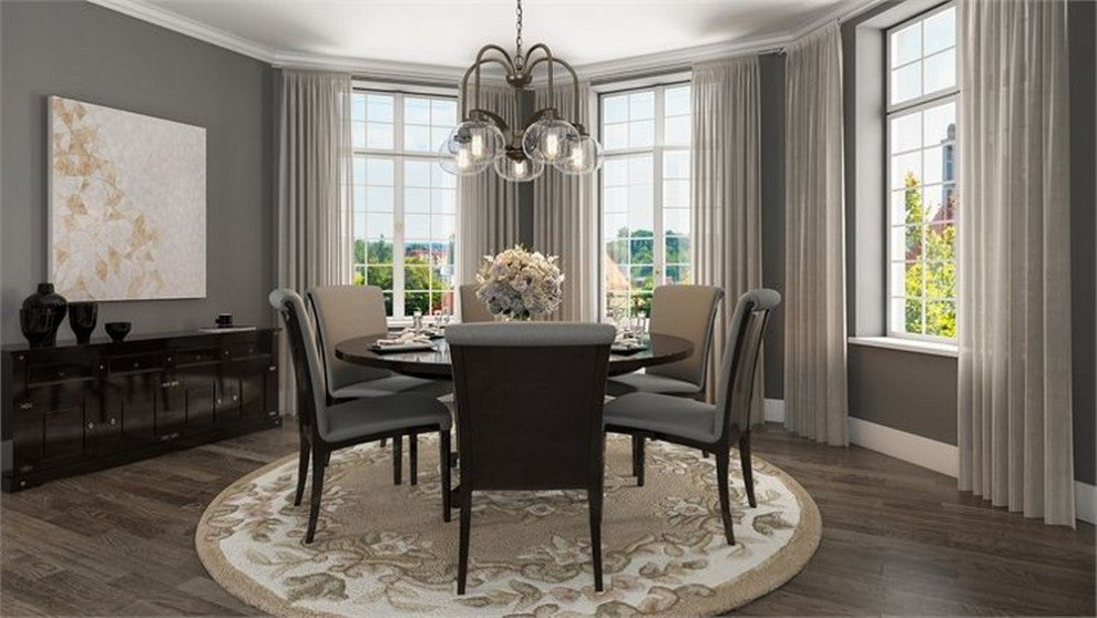 Quoizel TRG5105OZ Five Light Chandelier Trilogy Old Bronze