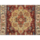 Red Hand Spun Wool Hand Knotted Antiqued Fine Heriz XL Runner Rug, 2'6"x18'2"