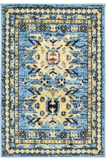 Unique Loom Light Blue Oasis Taftan 2' 2 x 3' 0 Area Rug