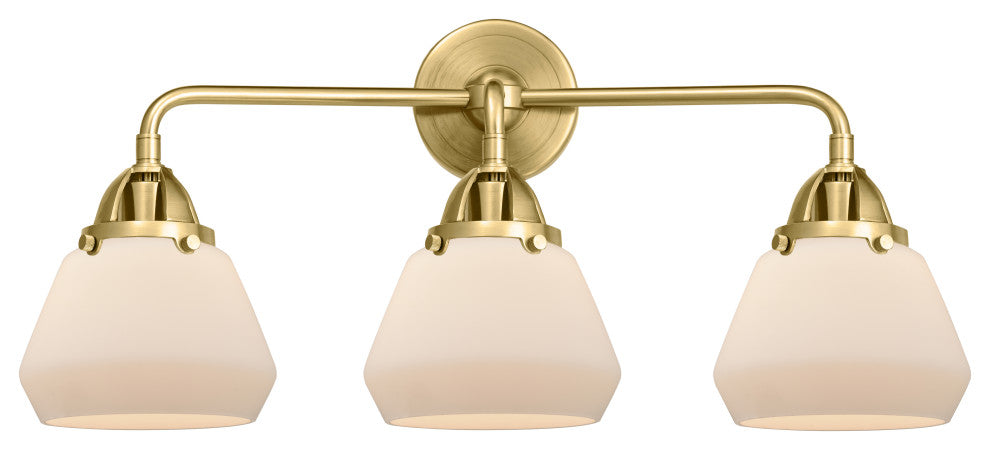 Innovations 288-3W-SG-G171-LED Fulton 3 Light Vanity Light, Satin Gold