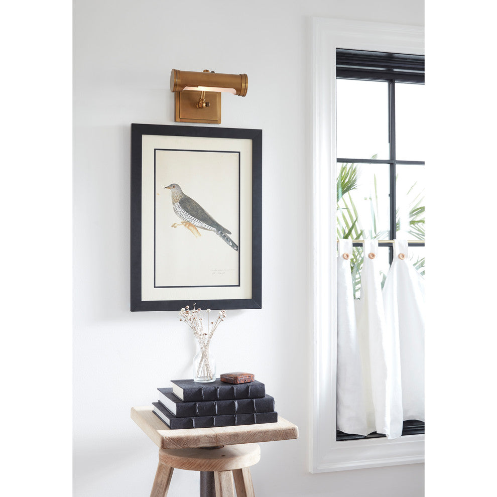 Tate Picture Light Small, Natural Brass