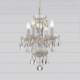 Crystorama Lighting Group 5534-CL-MWP Traditional Crystal 4 Light - Wet White