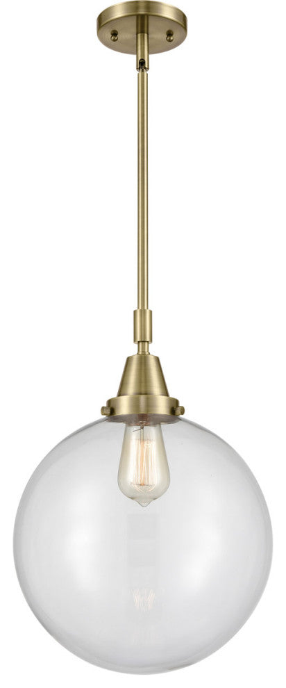 Innovations Lighting 447-1S-AB-G202-12-LED Beacon 1 Light 12" Mini Pendant