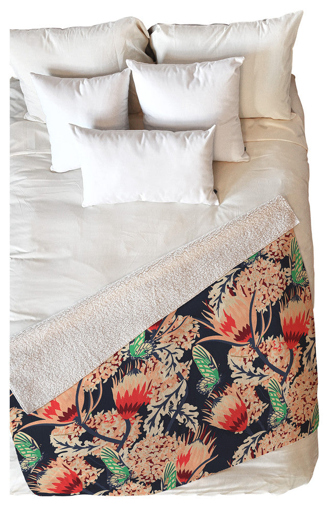 Holli Zollinger Boheme Butterfly Fleece Throw Blanket