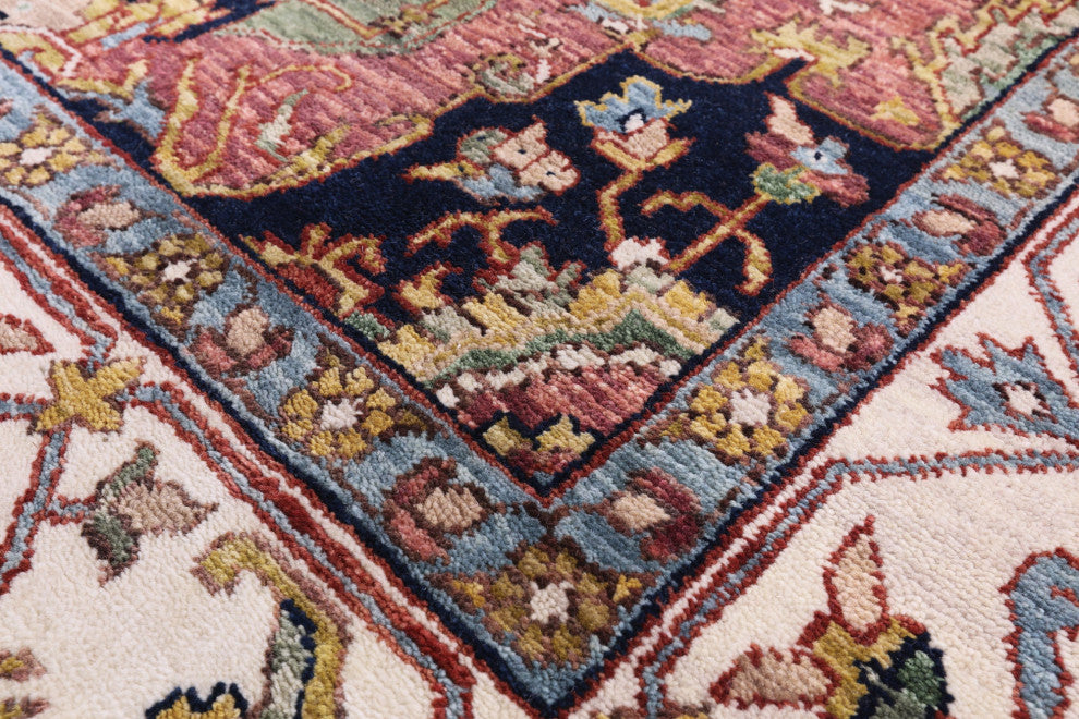 Hand Knotted Persian Fine Serapi Wool Rug 7' 11" X 9' 9" - Q16038
