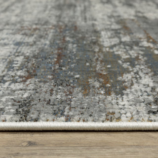 Galion Abstract Shading Charcoal/Grey Indoor Area Rug, 5'3"x7'6"